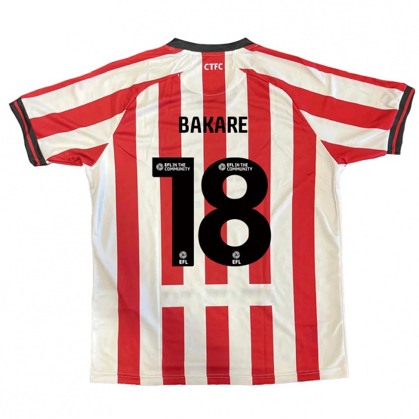 Danxen Men Ibrahim Bakare #18 Red White Black Home Jersey 2025/26 T-Shirt