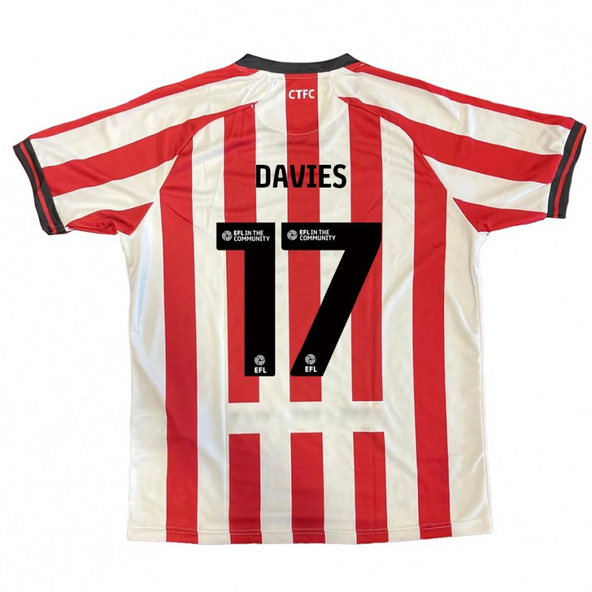 Danxen Men Annabel Davies #17 Red White Black Home Jersey 2025/26 T-Shirt