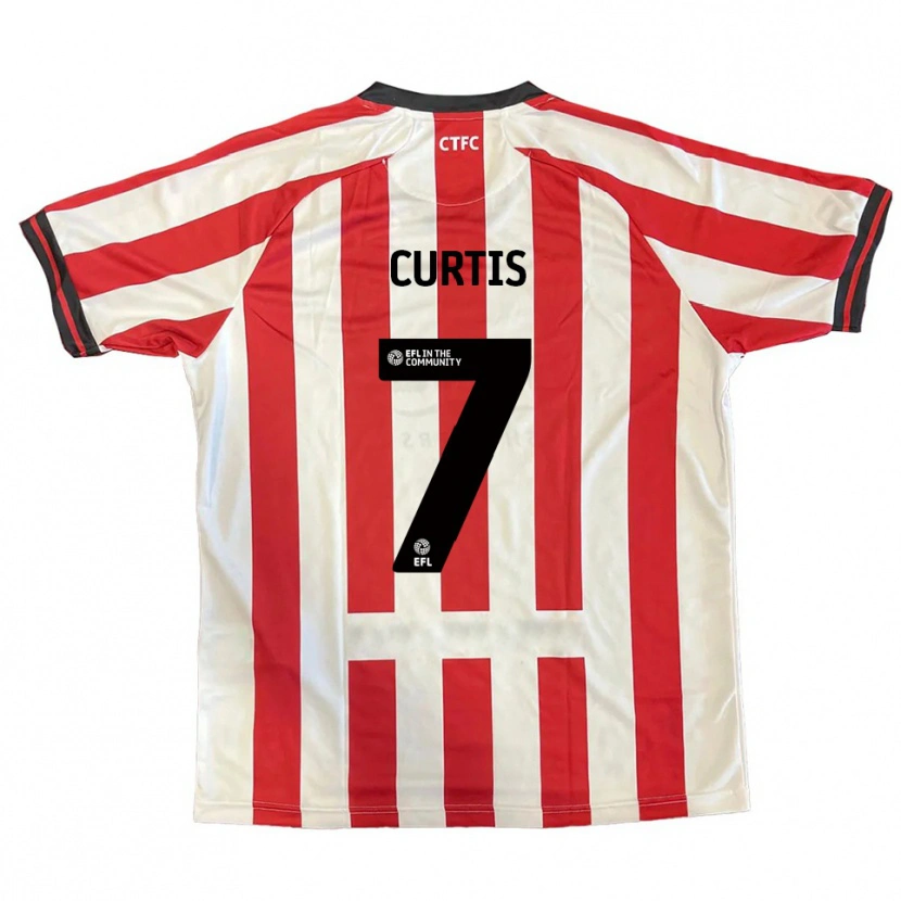 Danxen Men Amelie Curtis #7 Red White Black Home Jersey 2025/26 T-Shirt