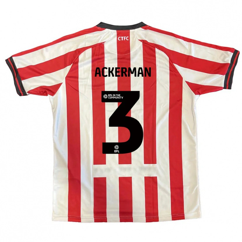 Danxen Men Daisy Ackerman #3 Red White Black Home Jersey 2025/26 T-Shirt
