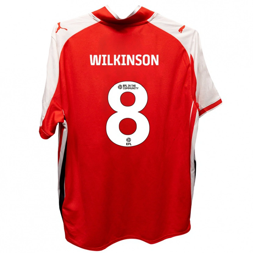 Danxen Men Rylee Wilkinson #8 Red White Home Jersey 2025/26 T-Shirt