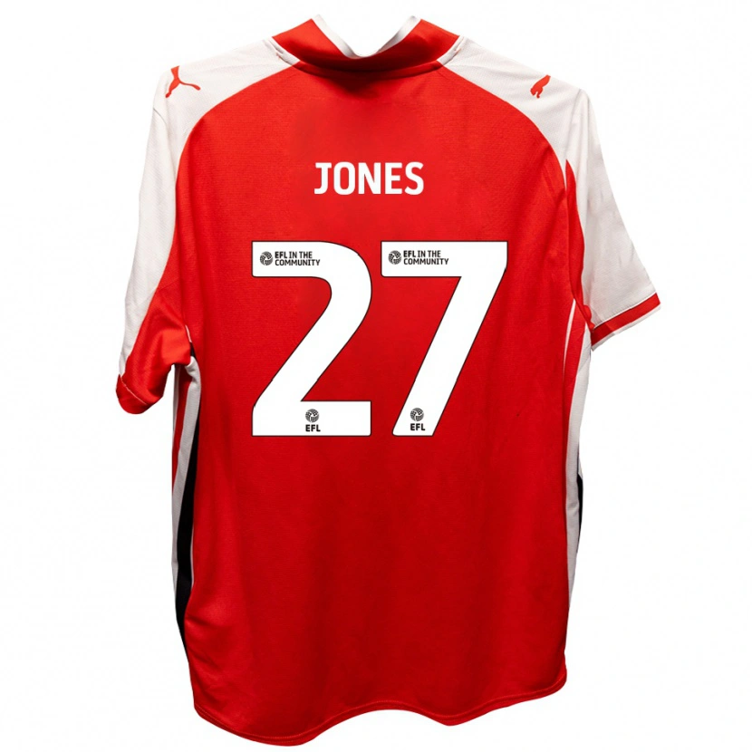 Danxen Men Billy Jones #27 Red White Home Jersey 2025/26 T-Shirt