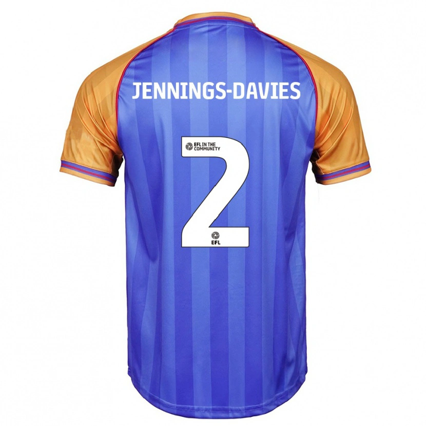 Danxen Men Emily-Grace Jennings-Davies #2 Blue Orange Home Jersey 2025/26 T-Shirt