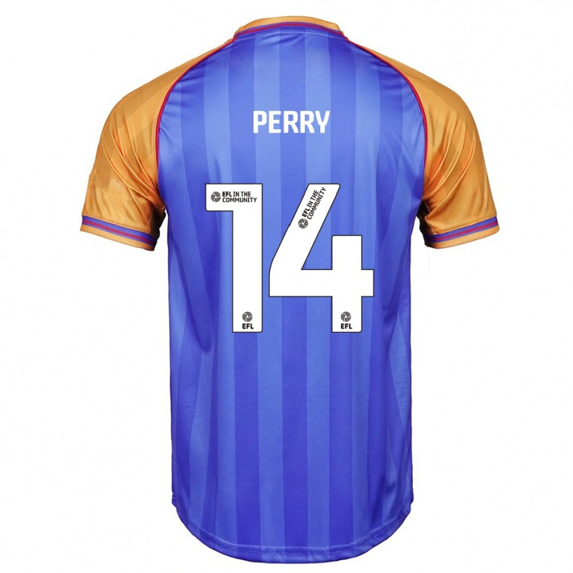 Danxen Men Taylor Perry #14 Blue Orange Home Jersey 2025/26 T-Shirt