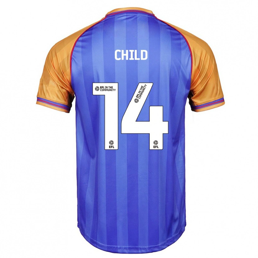 Danxen Men Zoe Child #14 Blue Orange Home Jersey 2025/26 T-Shirt