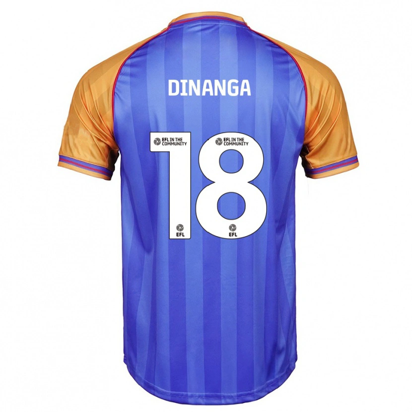 Danxen Men Ricardo Dinanga #18 Blue Orange Home Jersey 2025/26 T-Shirt