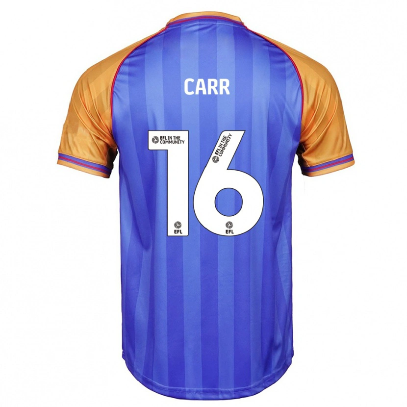 Danxen Men Jeorgia Carr #16 Blue Orange Home Jersey 2025/26 T-Shirt