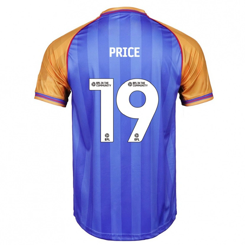 Danxen Men Jack Price #19 Blue Orange Home Jersey 2025/26 T-Shirt
