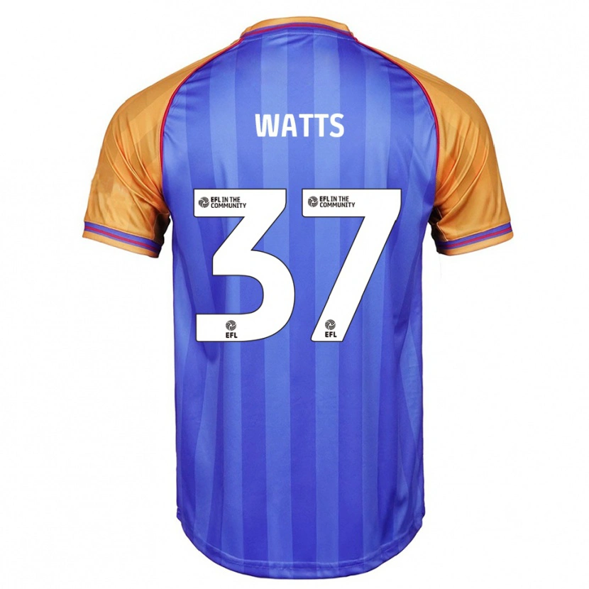 Danxen Men Harvey Watts #37 Blue Orange Home Jersey 2025/26 T-Shirt