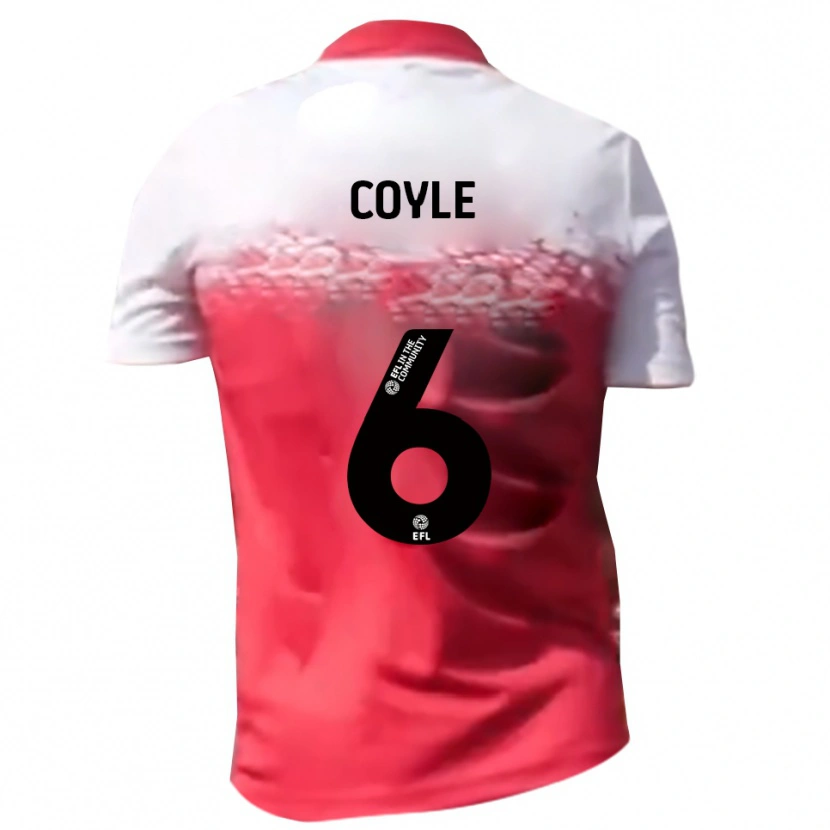 Danxen Men Liam Coyle #6 Red White Home Jersey 2025/26 T-Shirt