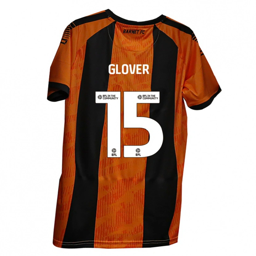 Danxen Men Ryan Glover #15 Orange Black Home Jersey 2025/26 T-Shirt