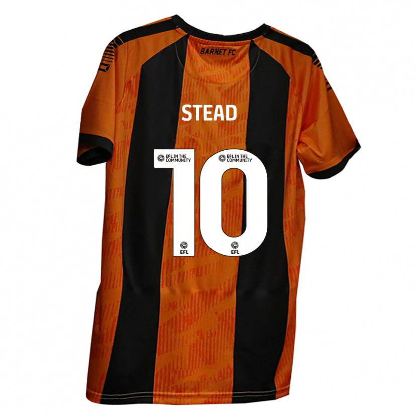 Danxen Men Callum Stead #10 Orange Black Home Jersey 2025/26 T-Shirt