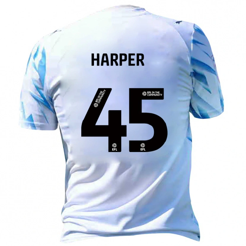 Danxen Men Rekeem Harper #45 White Sky Blue Home Jersey 2025/26 T-Shirt