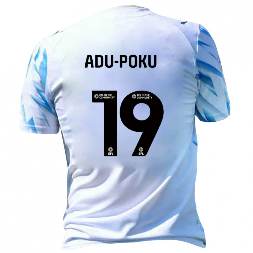 Danxen Men Michael Adu-Poku #19 White Sky Blue Home Jersey 2025/26 T-Shirt