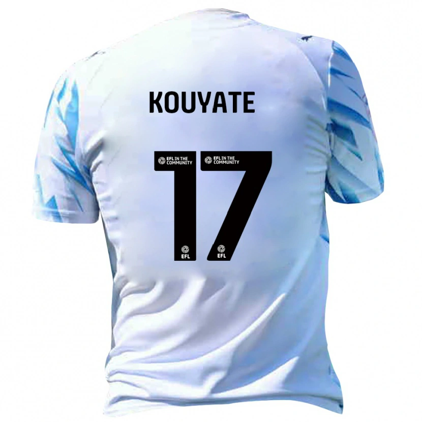 Danxen Men Katia Kouyate #17 White Sky Blue Home Jersey 2025/26 T-Shirt