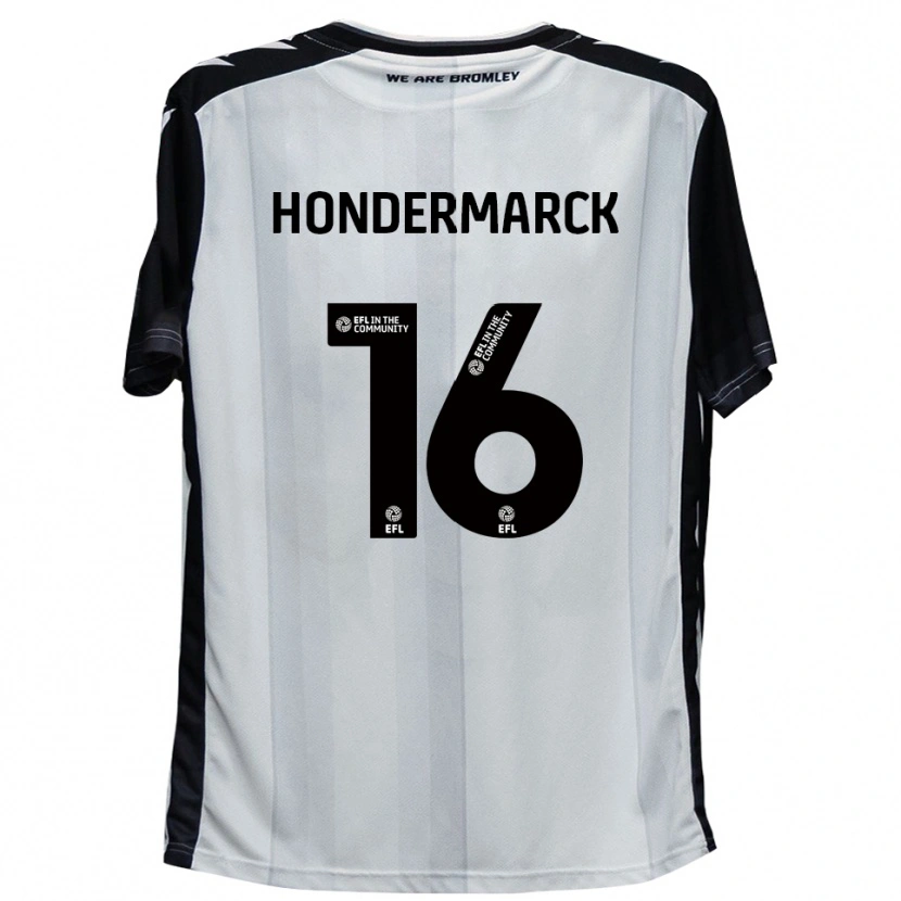 Danxen Men William Hondermarck #16 White Black Home Jersey 2025/26 T-Shirt