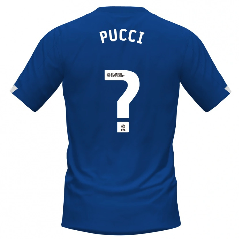 Danxen Men William Pucci #0 Blue White Home Jersey 2025/26 T-Shirt