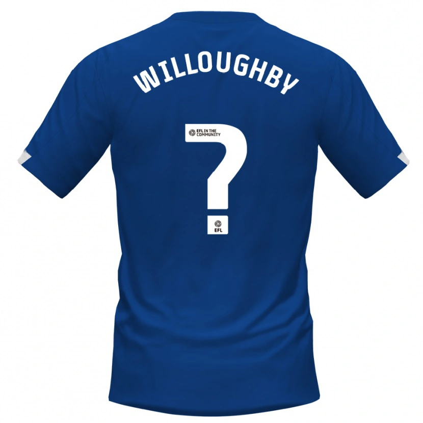 Danxen Men Holly Willoughby #0 Blue White Home Jersey 2025/26 T-Shirt
