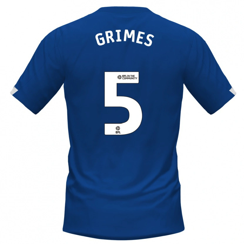 Danxen Men Jamie Grimes #5 Blue White Home Jersey 2025/26 T-Shirt