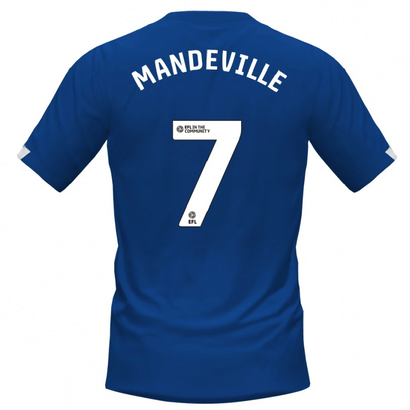 Danxen Men Liam Mandeville #7 Blue White Home Jersey 2025/26 T-Shirt