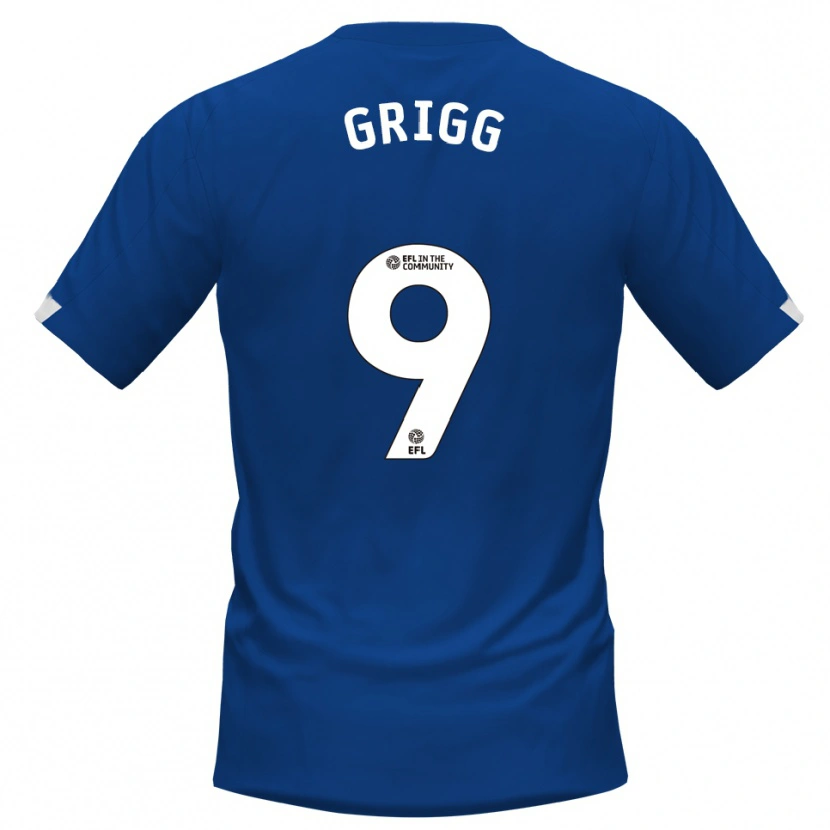 Danxen Men Will Grigg #9 Blue White Home Jersey 2025/26 T-Shirt