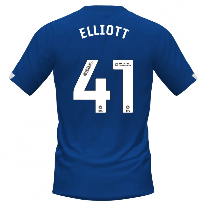 Danxen Men Gunner Elliott #41 Blue White Home Jersey 2025/26 T-Shirt