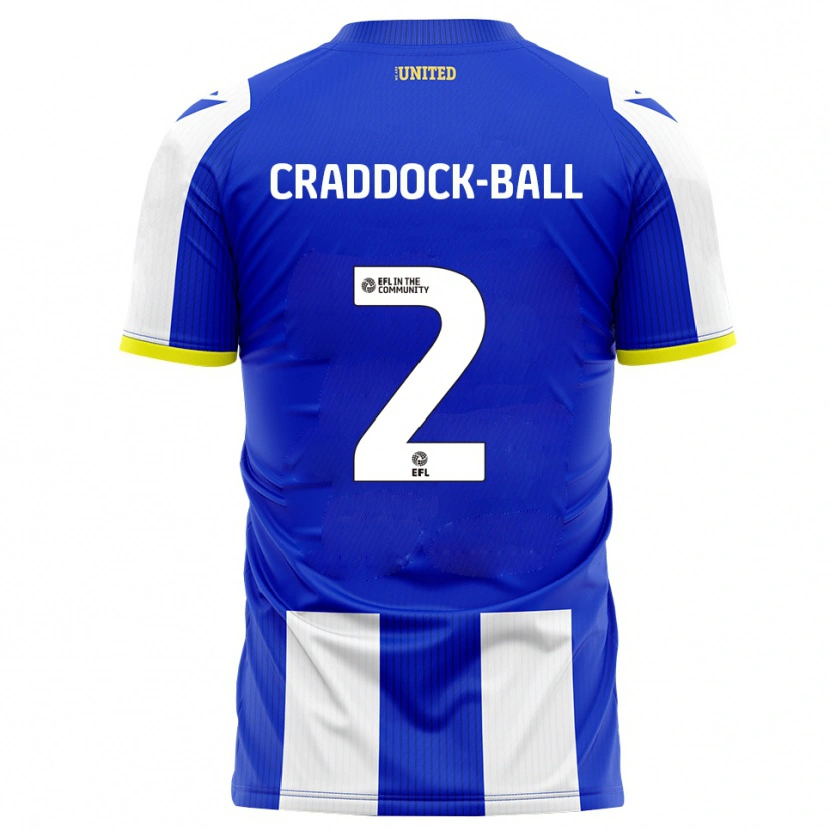Danxen Men Jac Craddock-Ball #2 Blue White Home Jersey 2025/26 T-Shirt