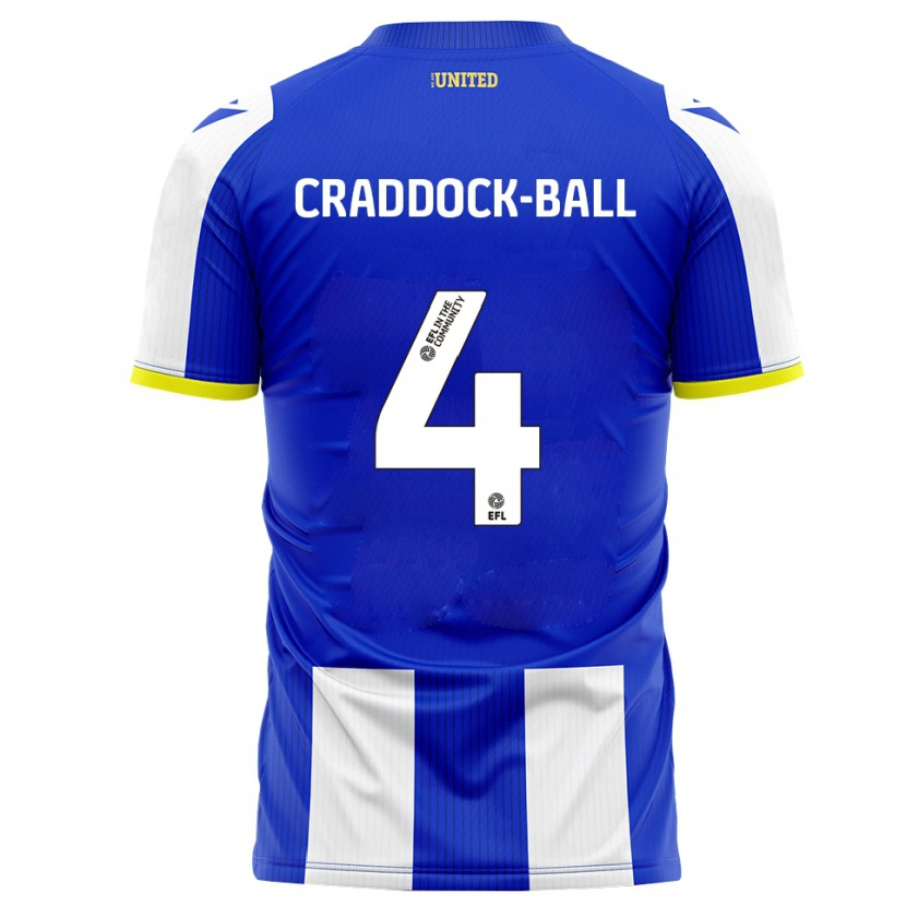 Danxen Men Cassie Craddock-Ball #4 Blue White Home Jersey 2025/26 T-Shirt
