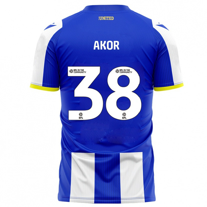 Danxen Men Elkanah Akor #38 Blue White Home Jersey 2025/26 T-Shirt