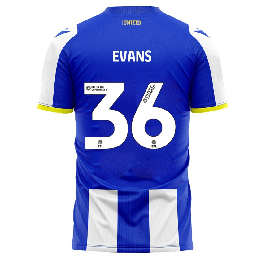 Danxen Men Makise Evans #36 Blue White Home Jersey 2025/26 T-Shirt