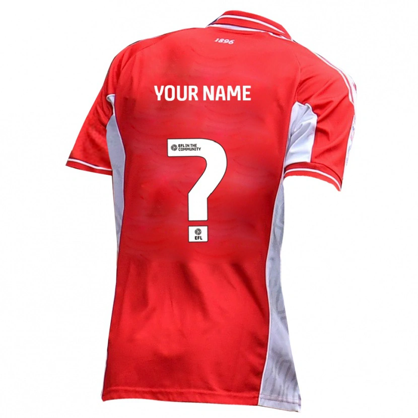 Danxen Men Your Name #0 Red White Home Jersey 2025/26 T-Shirt