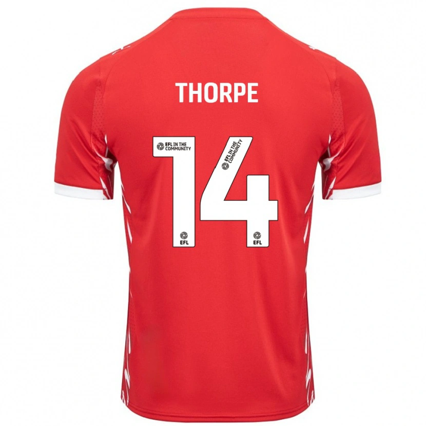 Danxen Men Ayden Thorpe #14 Red White Home Jersey 2025/26 T-Shirt