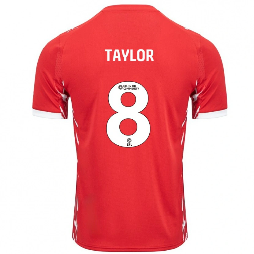 Danxen Men Owen Taylor #8 Red White Home Jersey 2025/26 T-Shirt