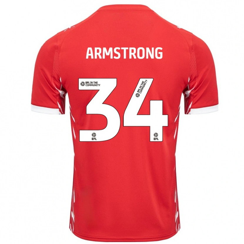 Danxen Men Oliver Armstrong #34 Red White Home Jersey 2025/26 T-Shirt