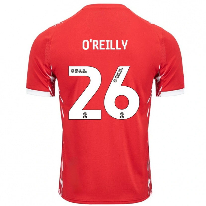 Danxen Men Tommi O'reilly #26 Red White Home Jersey 2025/26 T-Shirt