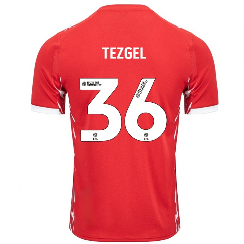 Danxen Men Emre Tezgel #36 Red White Home Jersey 2025/26 T-Shirt
