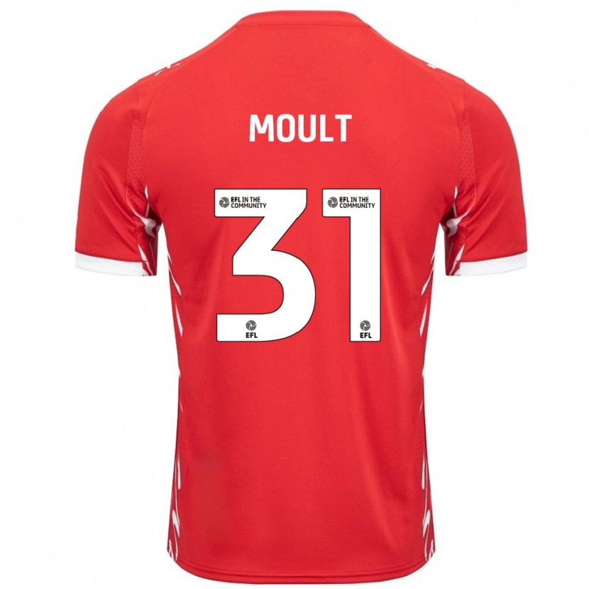 Danxen Men Louis Moult #31 Red White Home Jersey 2025/26 T-Shirt