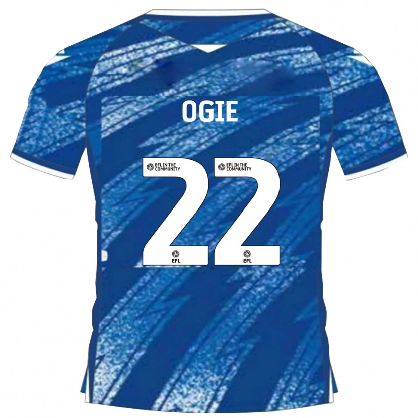 Danxen Men Shadrach Ogie #22 Blue White Home Jersey 2025/26 T-Shirt