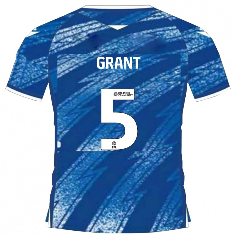 Danxen Men Nayan Grant #5 Blue White Home Jersey 2025/26 T-Shirt
