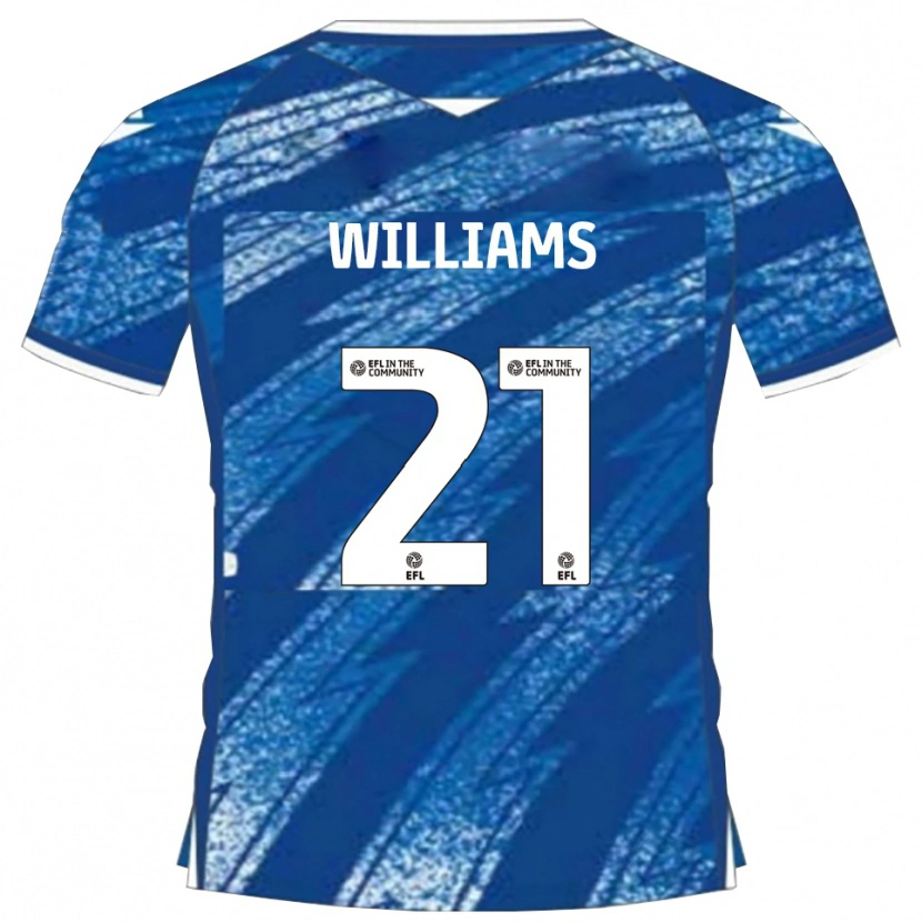 Danxen Men Euan Williams #21 Blue White Home Jersey 2025/26 T-Shirt