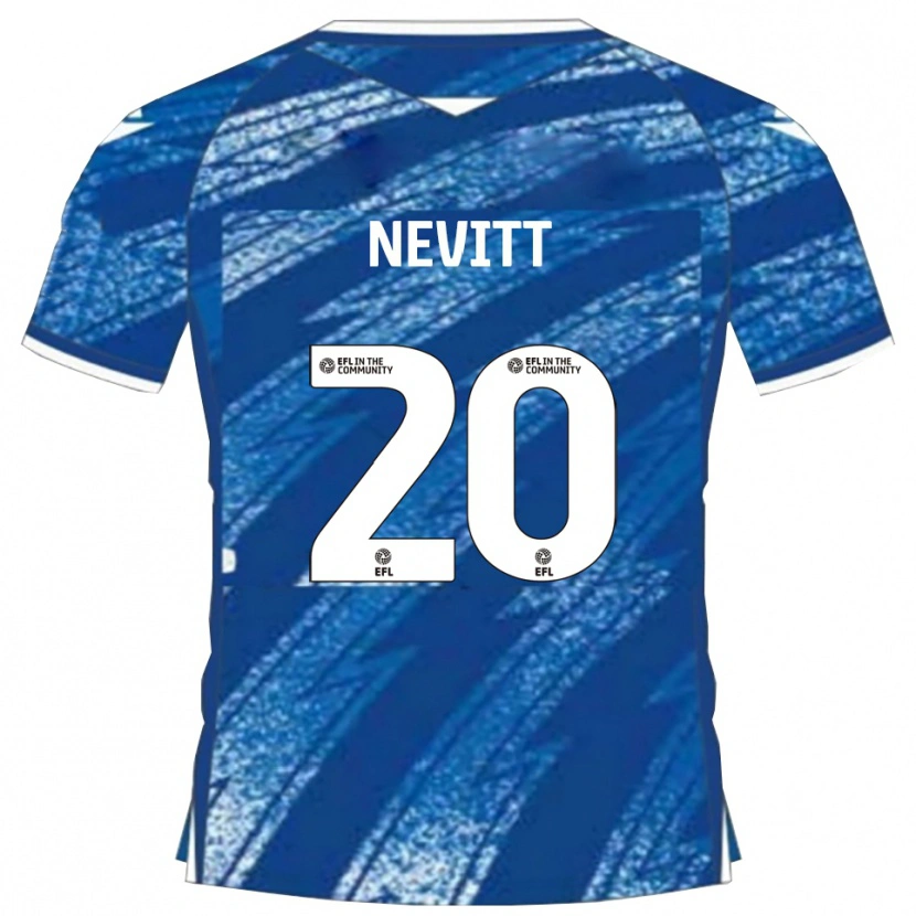 Danxen Men Elliott Nevitt #20 Blue White Home Jersey 2025/26 T-Shirt