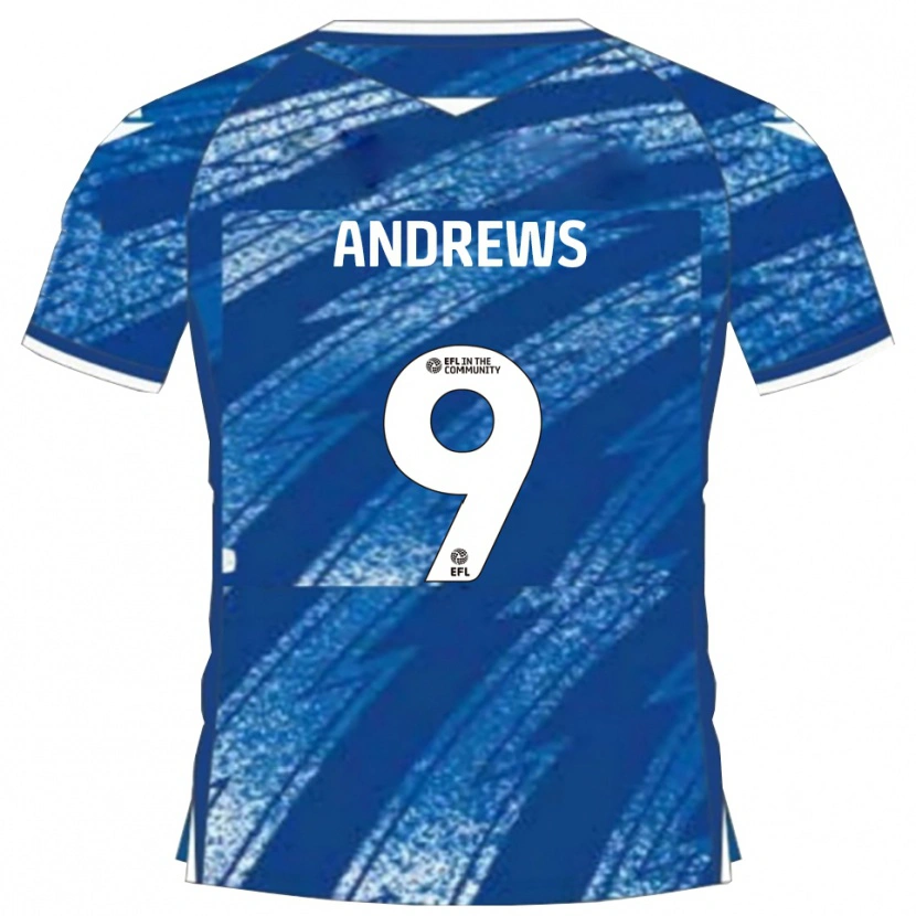 Danxen Men Josh Andrews #9 Blue White Home Jersey 2025/26 T-Shirt