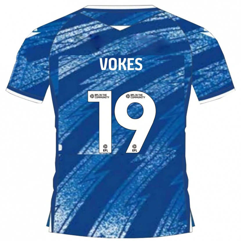 Danxen Men Sam Vokes #19 Blue White Home Jersey 2025/26 T-Shirt