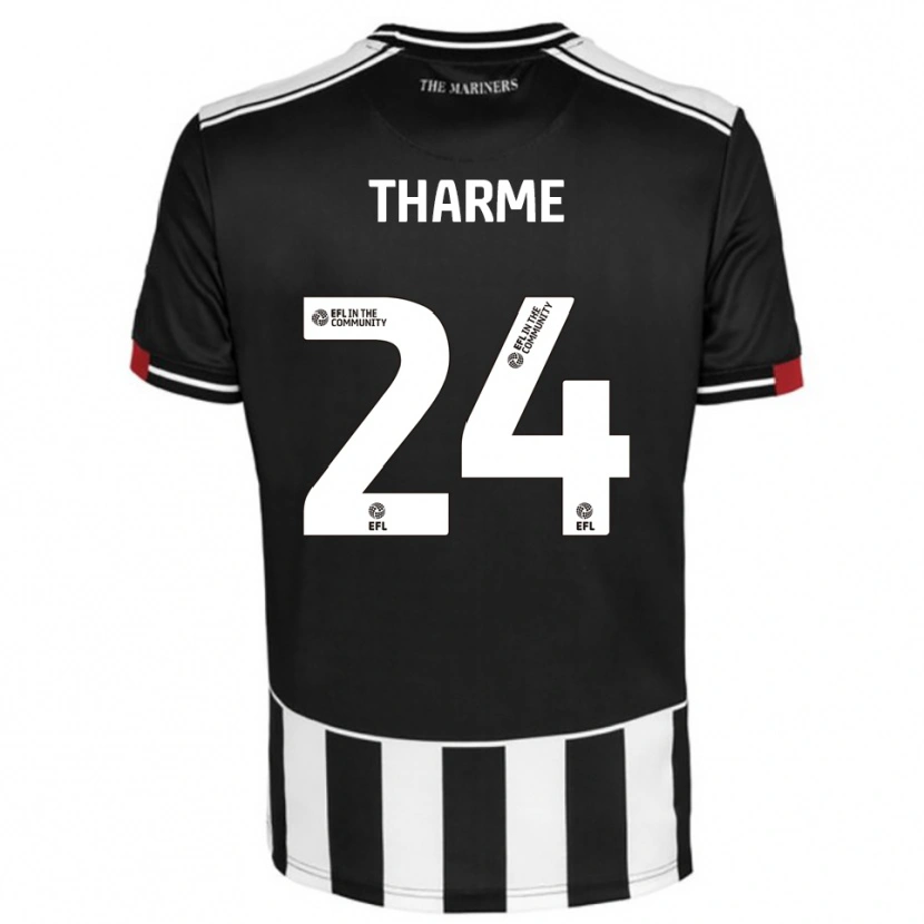 Danxen Men Doug Tharme #24 Black White Red Home Jersey 2025/26 T-Shirt