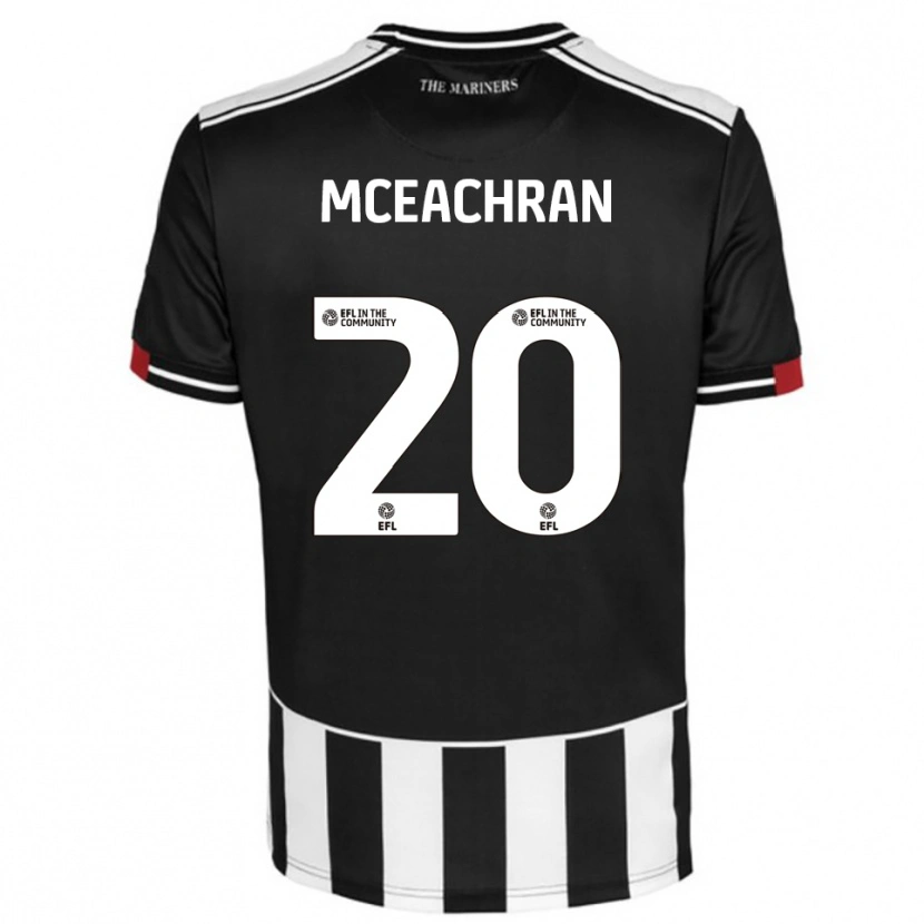Danxen Men George Mceachran #20 Black White Red Home Jersey 2025/26 T-Shirt