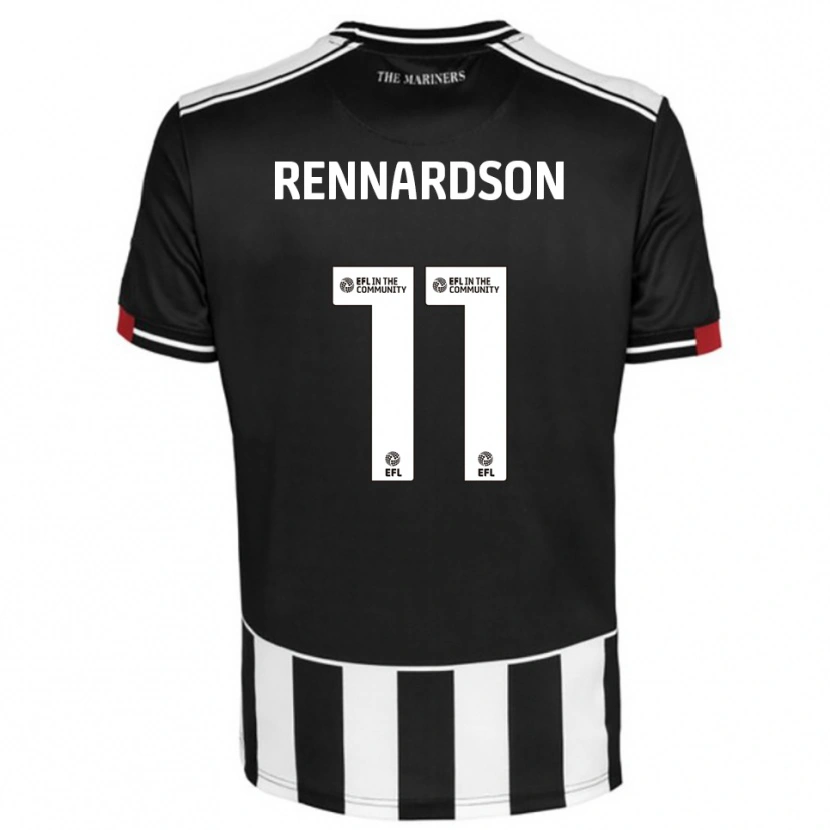 Danxen Men Tom Rennardson #11 Black White Red Home Jersey 2025/26 T-Shirt