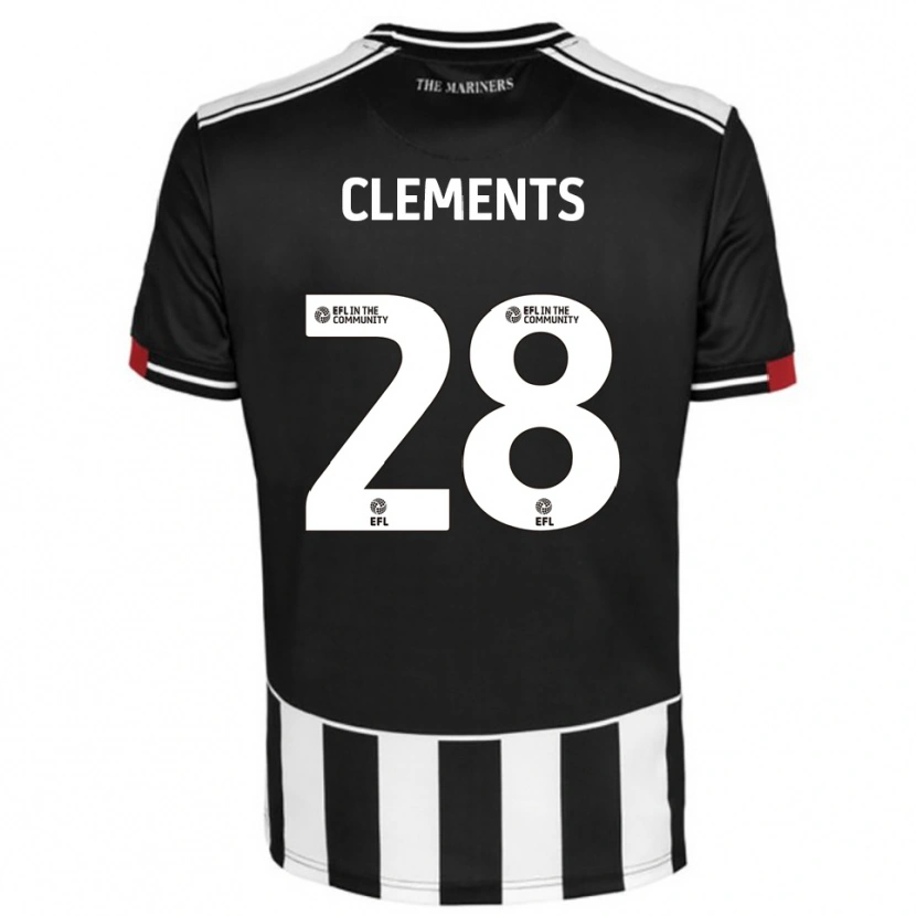 Danxen Men Charlie Clements #28 Black White Red Home Jersey 2025/26 T-Shirt