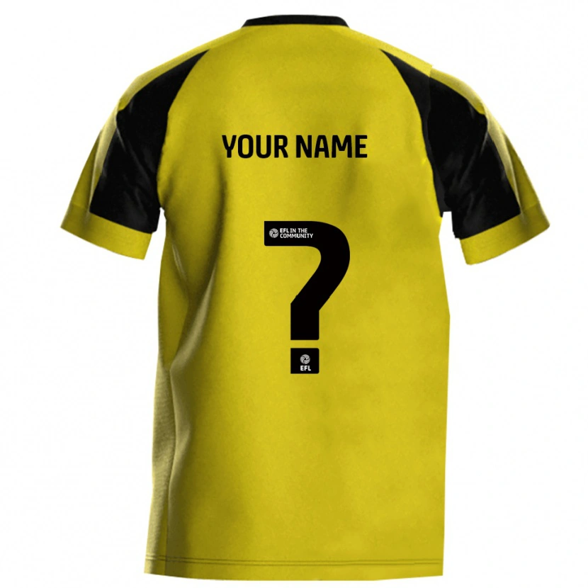 Danxen Men Your Name #0 Yellow Gray Home Jersey 2025/26 T-Shirt