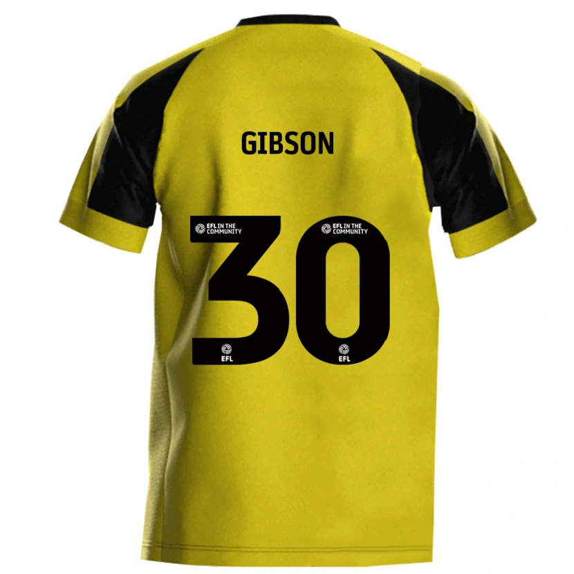 Danxen Men Liam Gibson #30 Yellow Gray Home Jersey 2025/26 T-Shirt