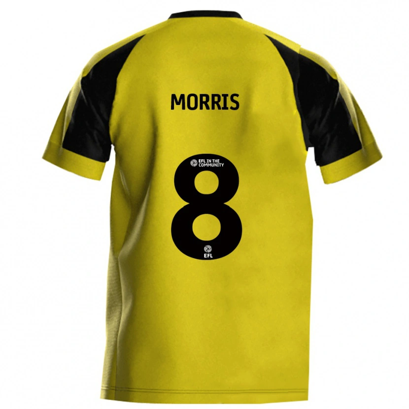 Danxen Men Bryn Morris #8 Yellow Gray Home Jersey 2025/26 T-Shirt